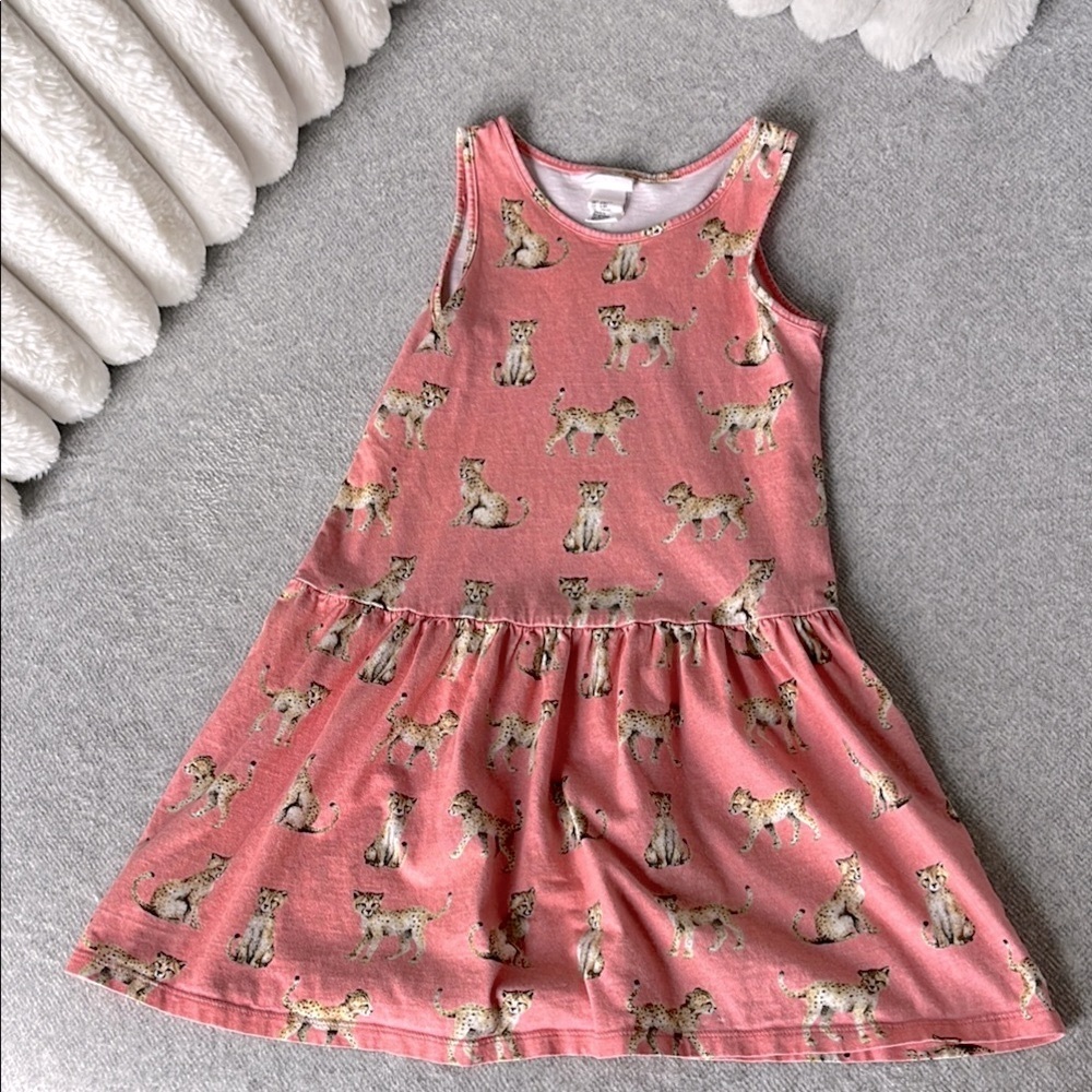 H&M Pink Animal Print Kids Dress